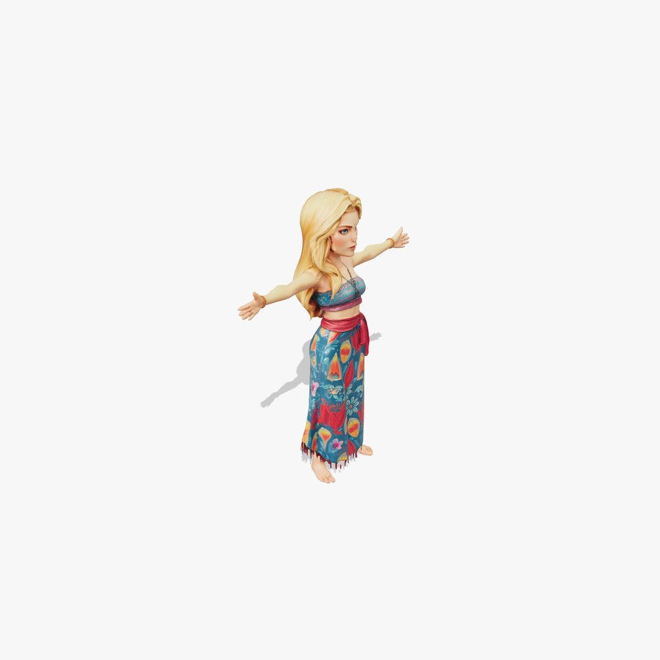 Tropical Island Girl model pack